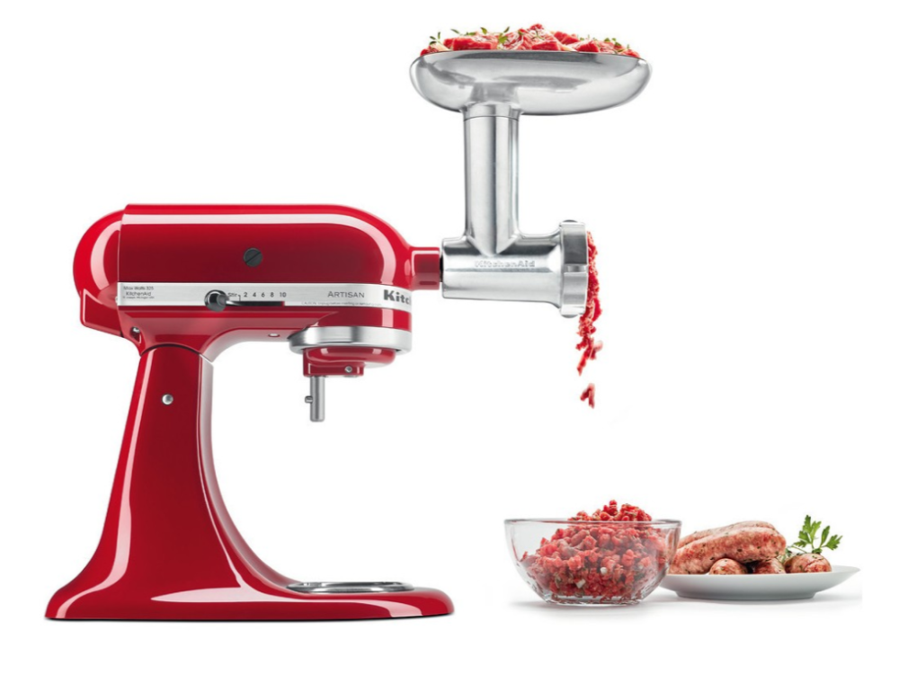 Picadora - KitchenAid 5KSMMGA, Para robot de cocina KitchenAid, Aluminio, Inox
