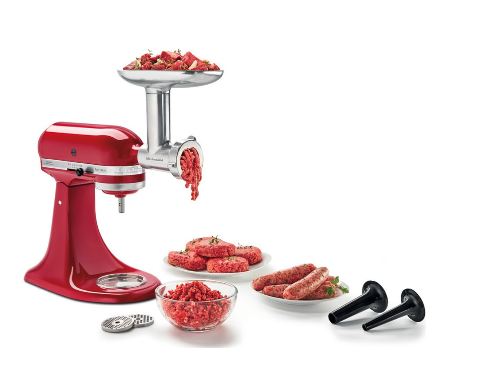 Picadora - KitchenAid 5KSMMGA, Para robot de cocina KitchenAid, Aluminio, Inox