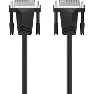 Cable DVI - Hama 00200706, 1.5 m, DVI a DVI, Dual Link, WQHD, Color Negro