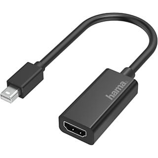 Adaptador de HDMI a Mini DisplayPort - Hama 00200332, UHD, HDMI in, Mini DisplayPort, Thunderbolt 2, Negro