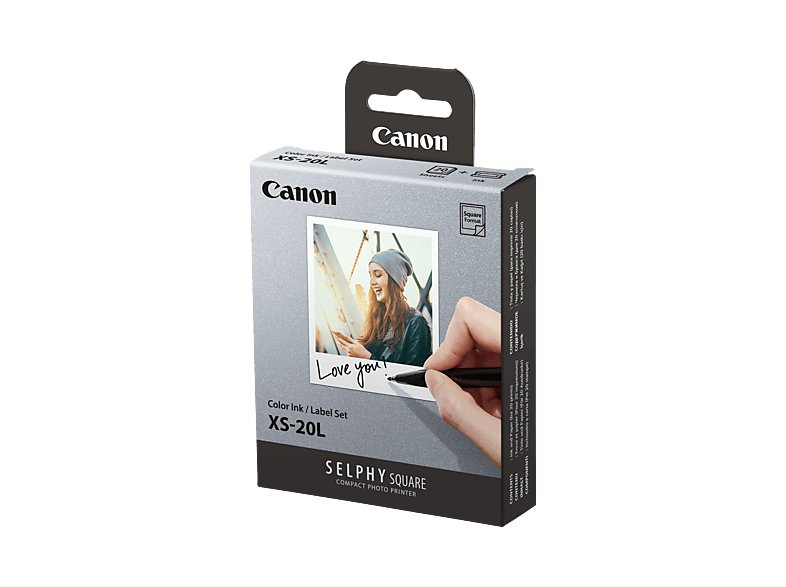 CANON Selphy QX10 Color Ink/Label Set XS-20L Fotoğraf Kağıdı Beyaz