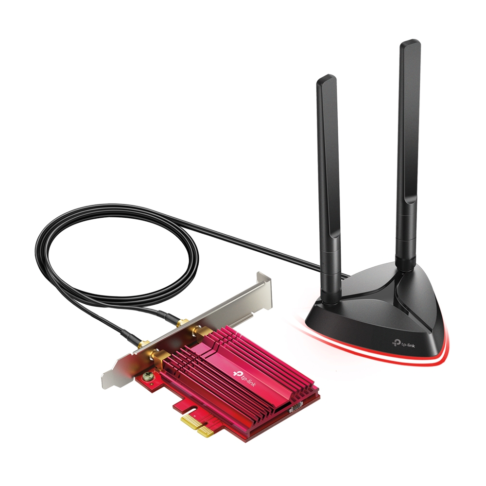 TP-LINK Archer TX3000E | Wi-Fi 6 & Bluetooth 5.0 PCIe | AX3000 Mbps | Intel Chipset | WPA3 | Mıknatıslı Anten | Düşük Gecikme | Geniş Kapsama