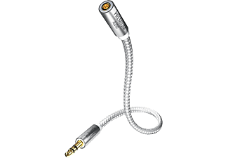 INAKUSTIK 410202 - Câble d'extension jack 3.5 mm (Argent/Blanc)