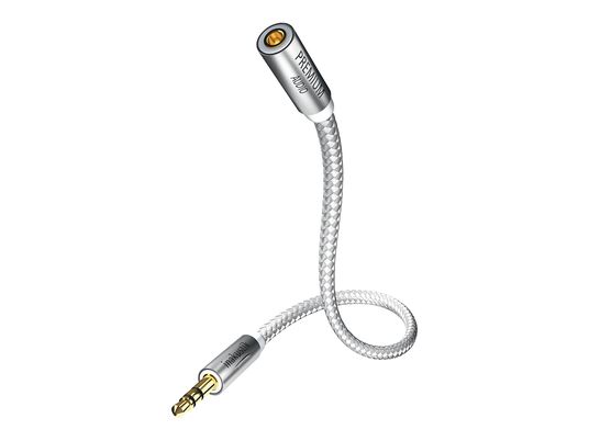 INAKUSTIK 410203 - Câble d'extension jack 3.5 mm (Argent/Blanc)