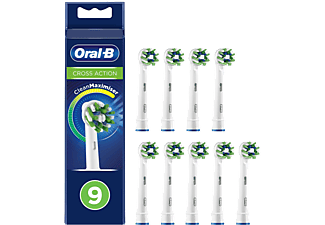 ORAL-B CrossAction borsthuvud med CleanMaximiser 9-pack
