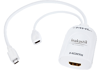INAKUSTIK 0044101 - Adaptateur MHL (Blanc)