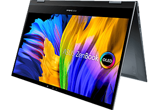ASUS Zenbook Flip 13 OLED (UX363EA-HP258T) Intel® Evo™, Convertible mit 13,3 Zoll Display, Intel® Core™ i7 Prozessor, 16 GB RAM, 512 GB SSD, Intel Iris Xe Grafik, Pine Grey