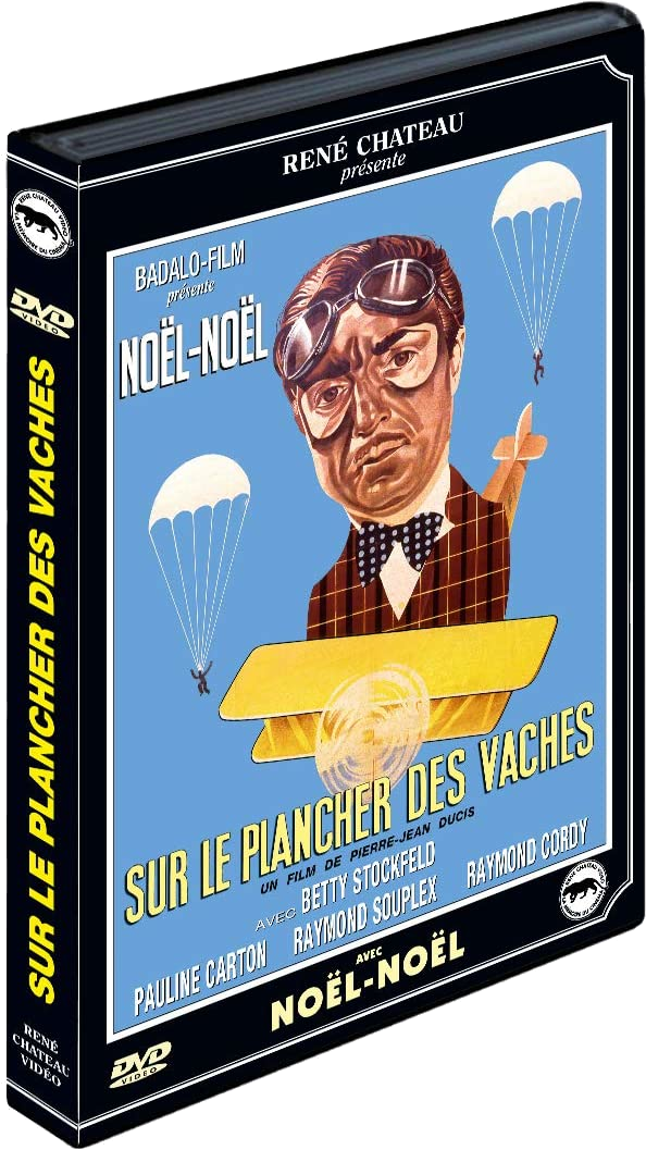 Een dvd-hoes met een filmposter erop. De poster toont een man met een pilotenmuts.
