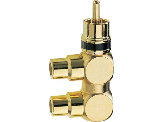 INAKUSTIK 0080421 - RCA-Adapter (Gold)