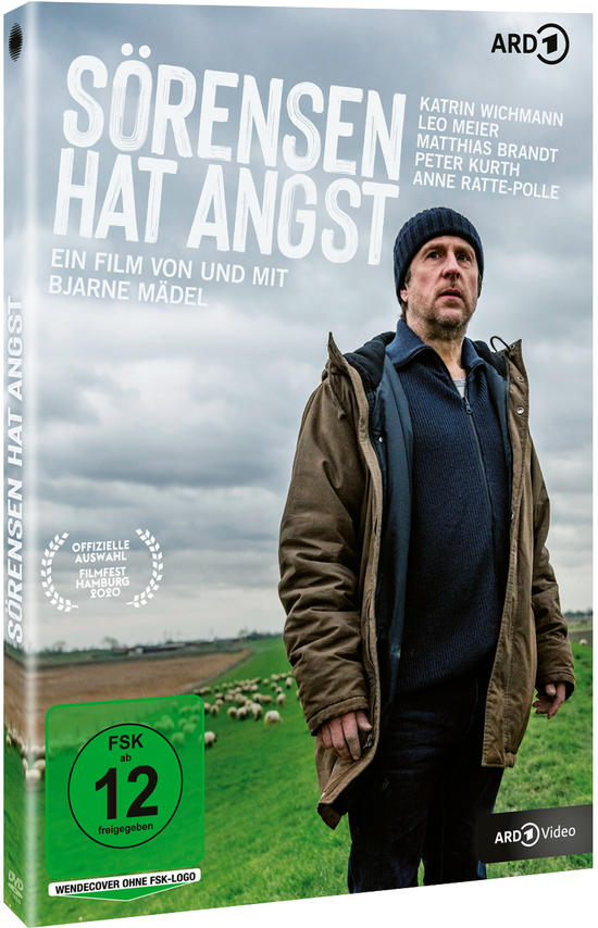 DVD-Cover mit einem Mann in einem Mantel, betitelt 'Sörensen Hat Angst'.