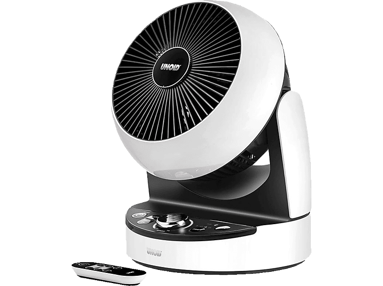 UNOLD 86840 3D  Ventilator Weiß/Schwarz (16 Watt)