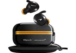 KLIPSCH T5 II Sport McLaren Edition - Écouteurs True Wireless (In-ear, Noir/Orange)