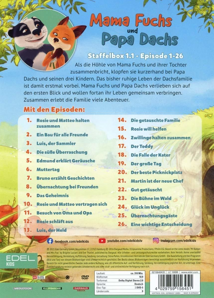 Mama Fuchs und Papa Dachs - Staffelbox 1.1 DVD
