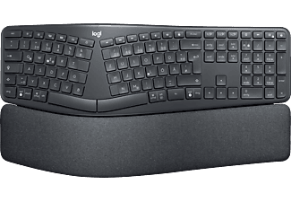 LOGITECH ERGO K860 - Kabellose Tastatur (Dunkelgrau)