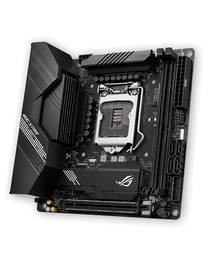 ASUS ROG STRIX H470-I GAMING Mainboard Schwarz