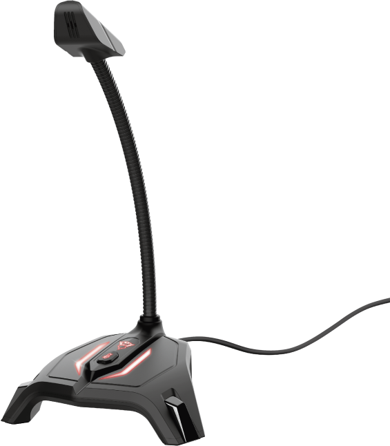 TRUST GXT215 Zabi USB mikrofon LED háttérvilágítással (23800)