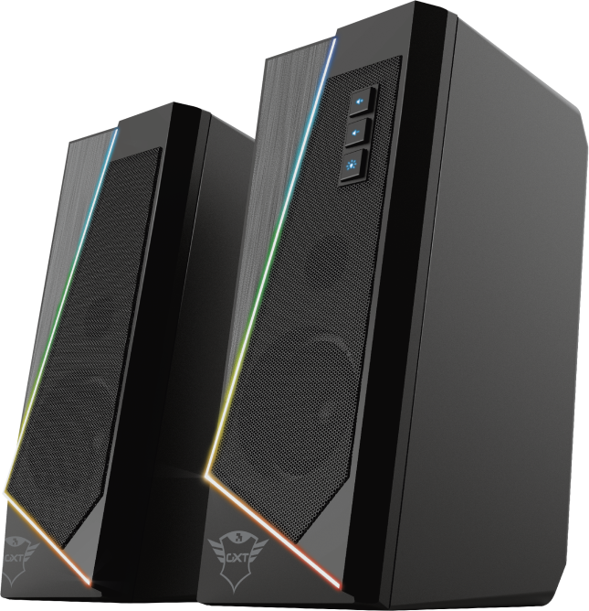 TRUST GXT609 Zoxa sztereó hangszóró RGB háttérvilágítással (24070)