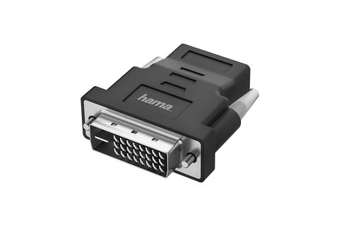 Adaptador  Hama 00200338, UHD 4K, De DVI a HDMI, Negro