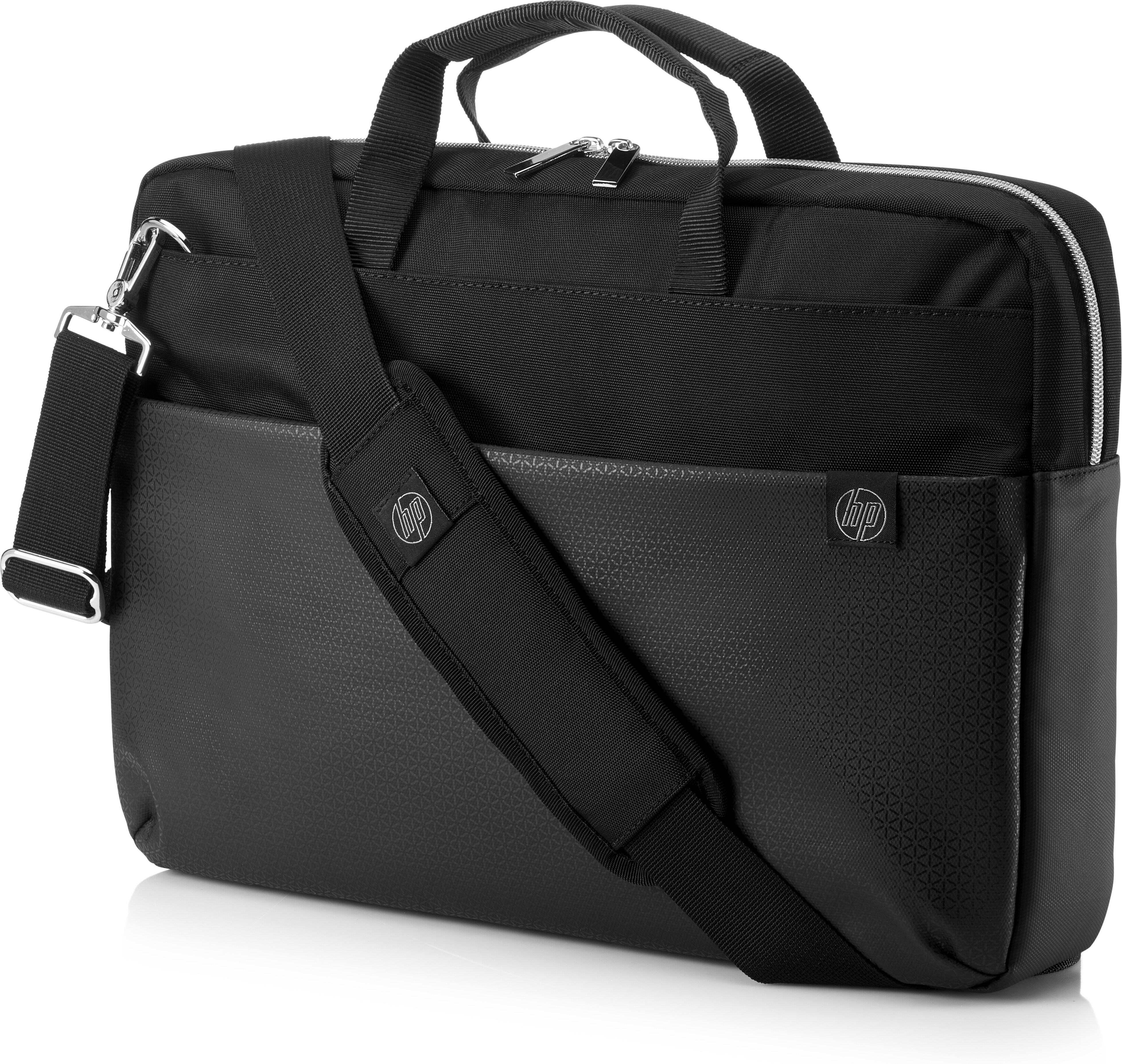 HP Duoton Notebooktasche Aktentasche für Universal, Schwarz/Silber