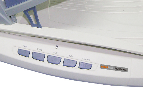PLUSTEK SmartOffice PL2000 Plus Dokumentenscanner , Flachbett: bis zu 1.200 x 1.200 dpi, ADF: bis zu 600 x 600 dpi, CCD
