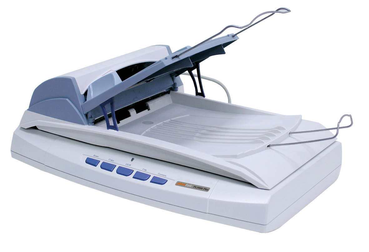 PLUSTEK SmartOffice PL2000 Plus Dokumentenscanner , Flachbett: bis zu 1.200 x 1.200 dpi, ADF: bis zu 600 x 600 dpi, CCD