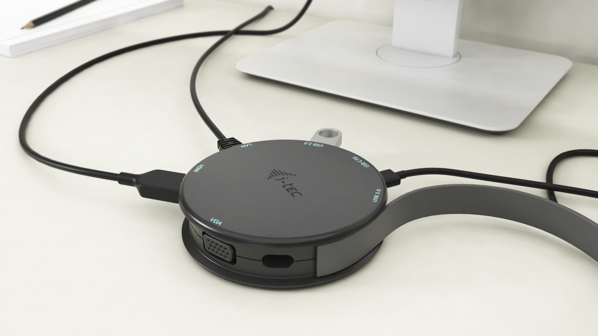 I-TEC C31POCKET4KDOCKPD Dockingstation, Schwarz