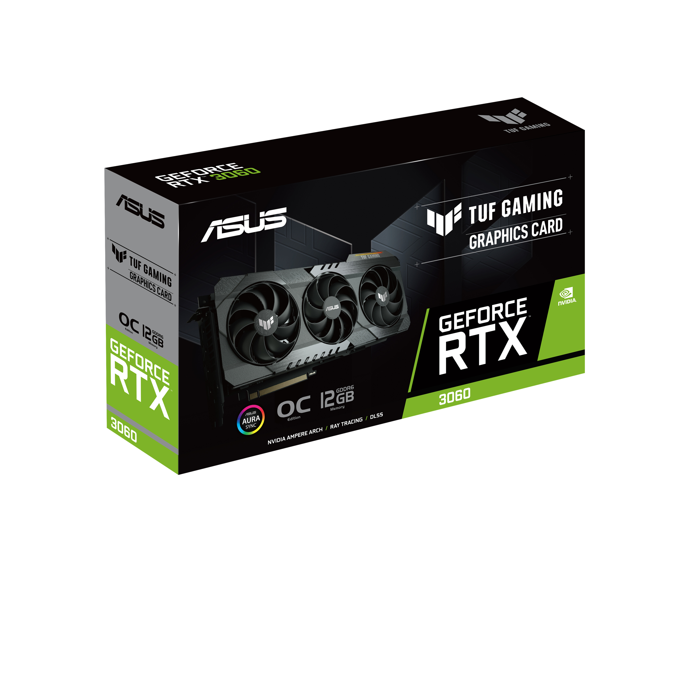 ASUS GeForce RTX™ 3060 TUF (90YV0GC0-M0NA00) OC (NVIDIA, 12GB Grafikkarte) Gaming