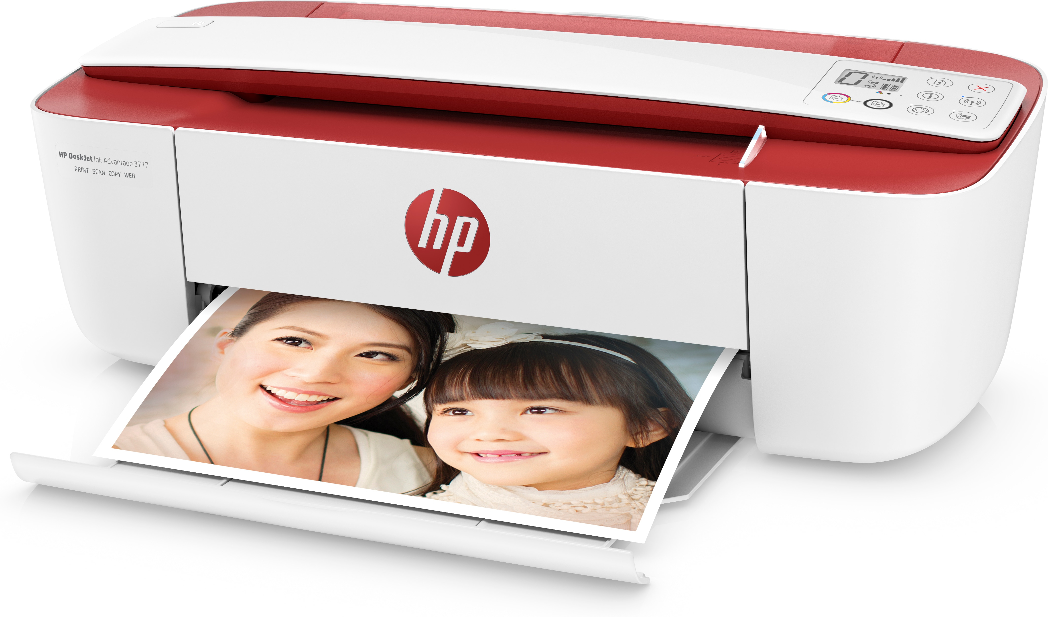 Impresora multifunción - HP Deskjet 3764, Color, 19 ppm, WiFi, USB, Compatible con HP Instant Ink