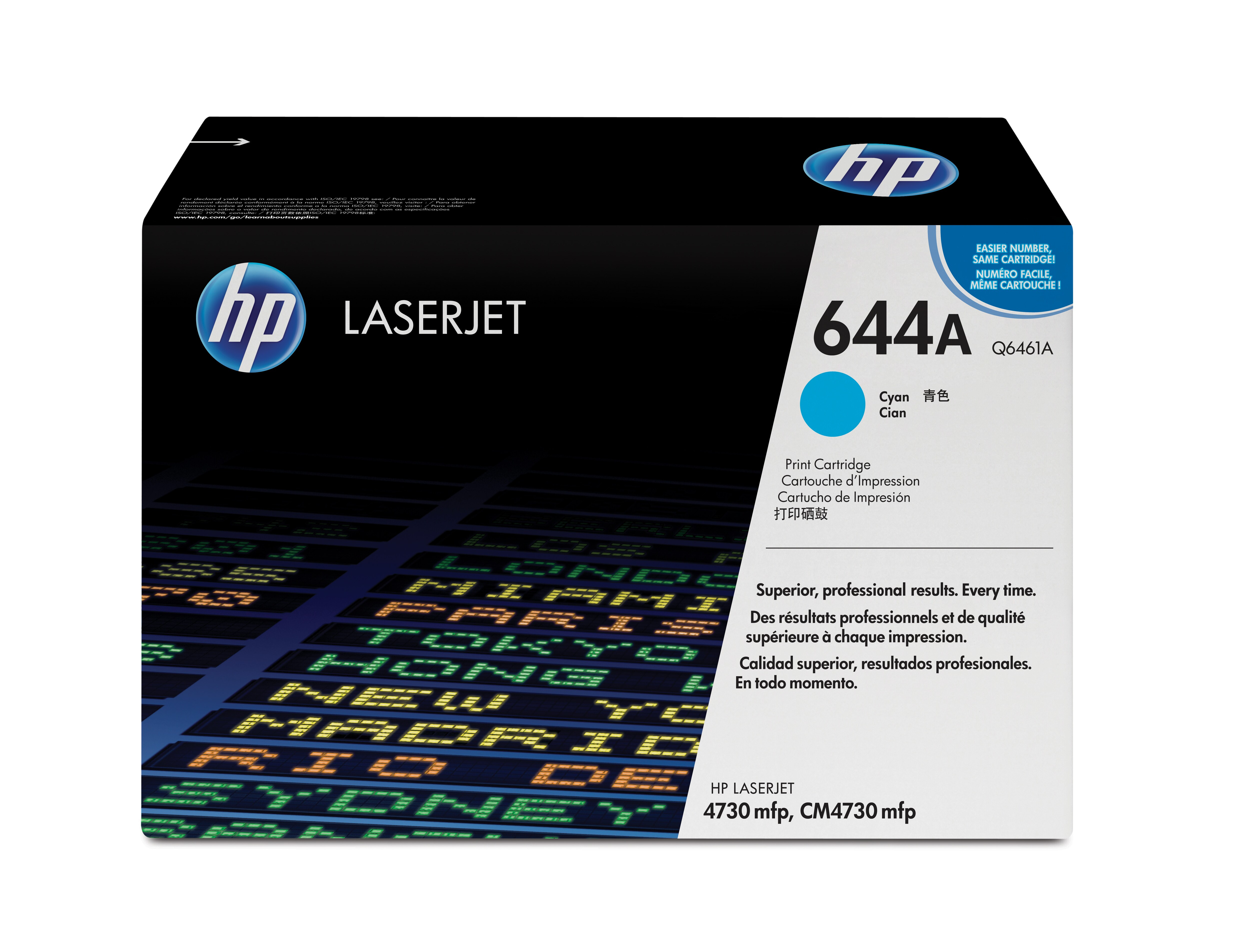 HP 644A - Cián - original - LaserJet - cartucho de tóner (Q6461A ) - para Color LaserJet