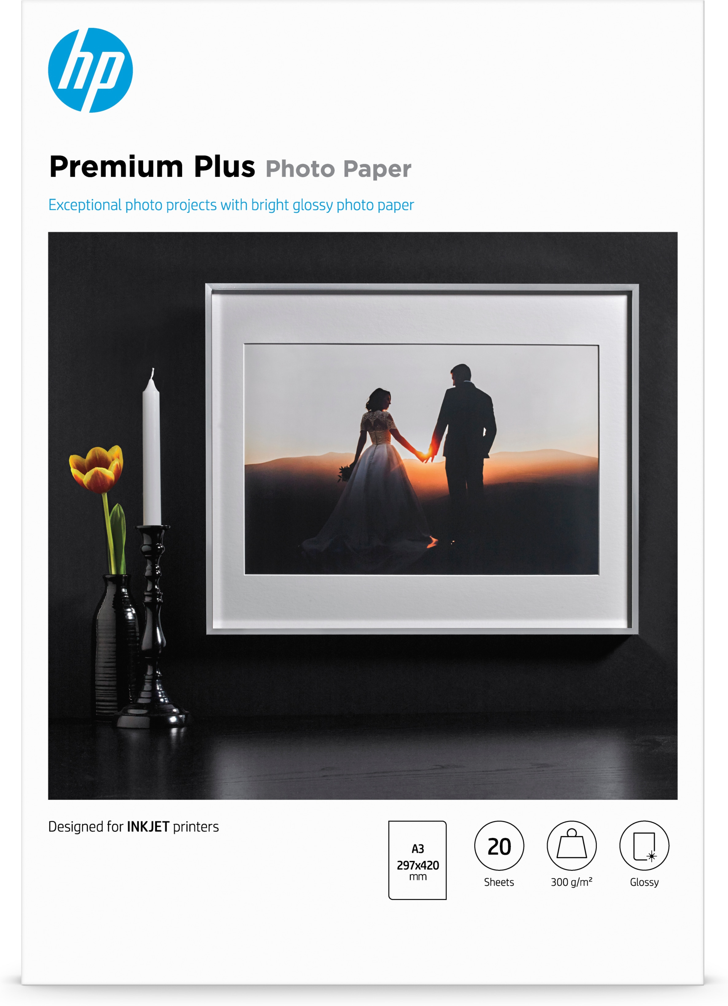 Papel fotográfico - HEWLETT PACKARD CR675A PREMIUMPLUSGLOSSYPHOTOPAPER