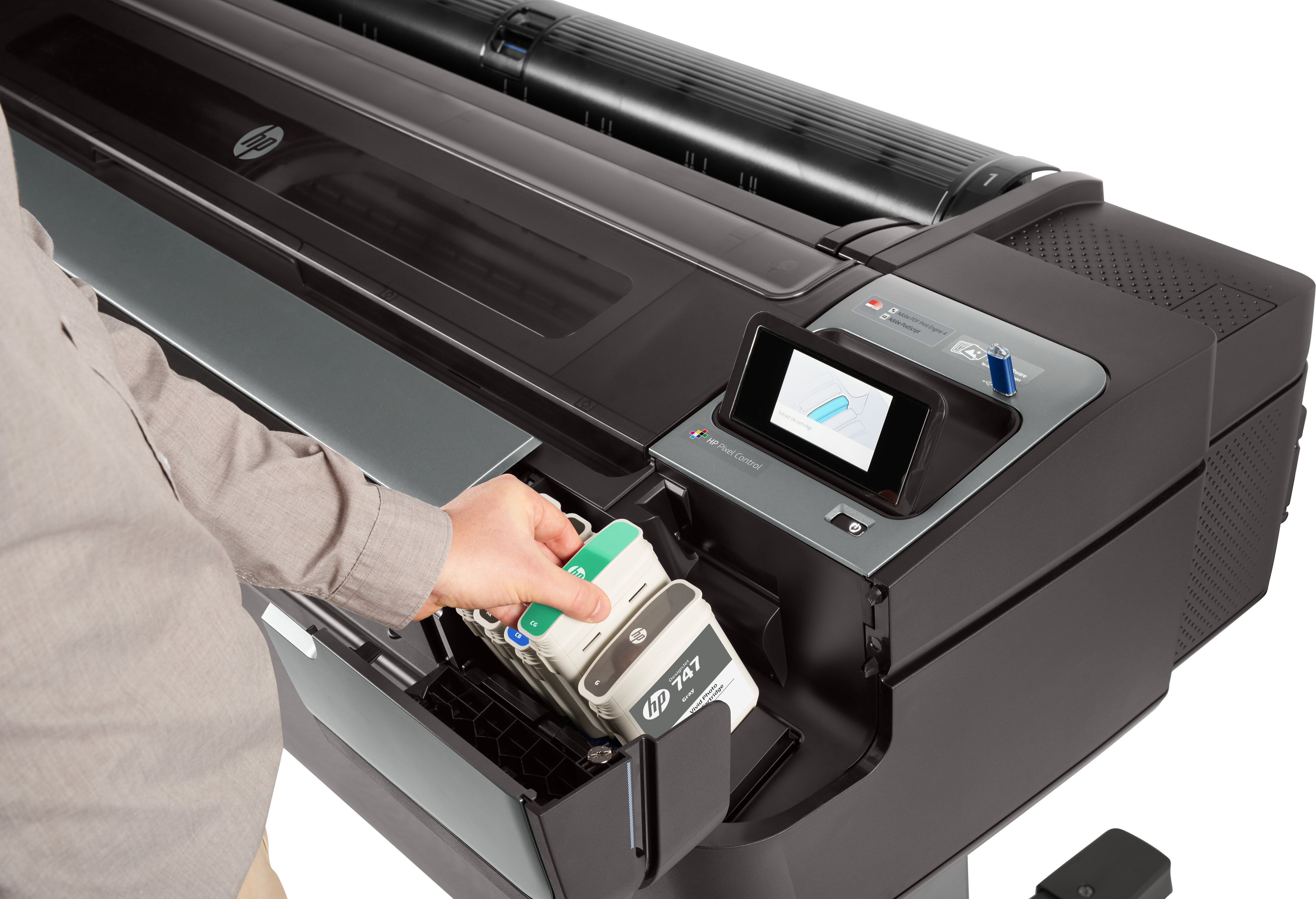 HP DesignJet Z9+dr 44 inç PostScript Yazıcı ile V Kesici