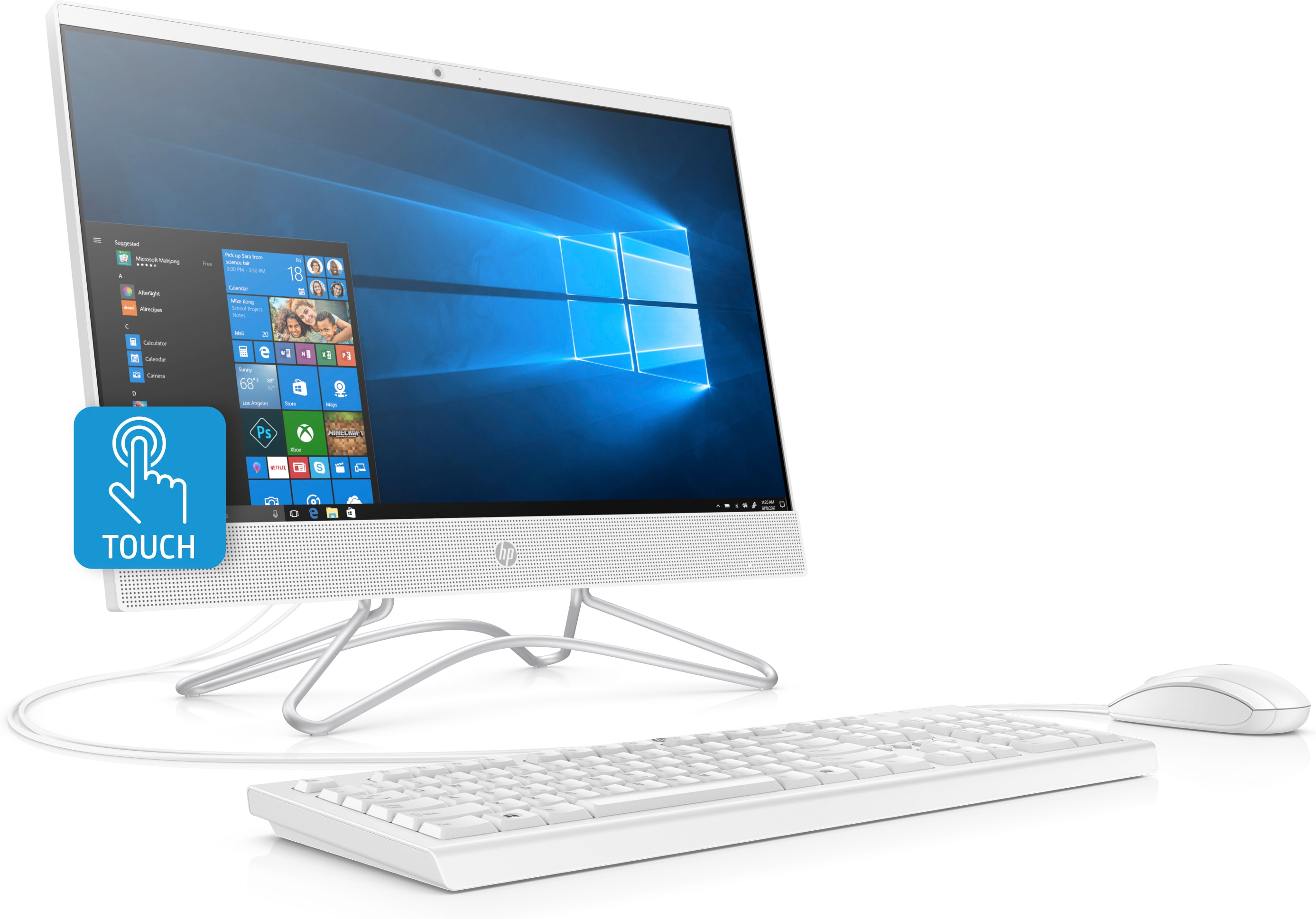 HP 9FE31EA c0069nt All-In-One PC 22 Beyaz