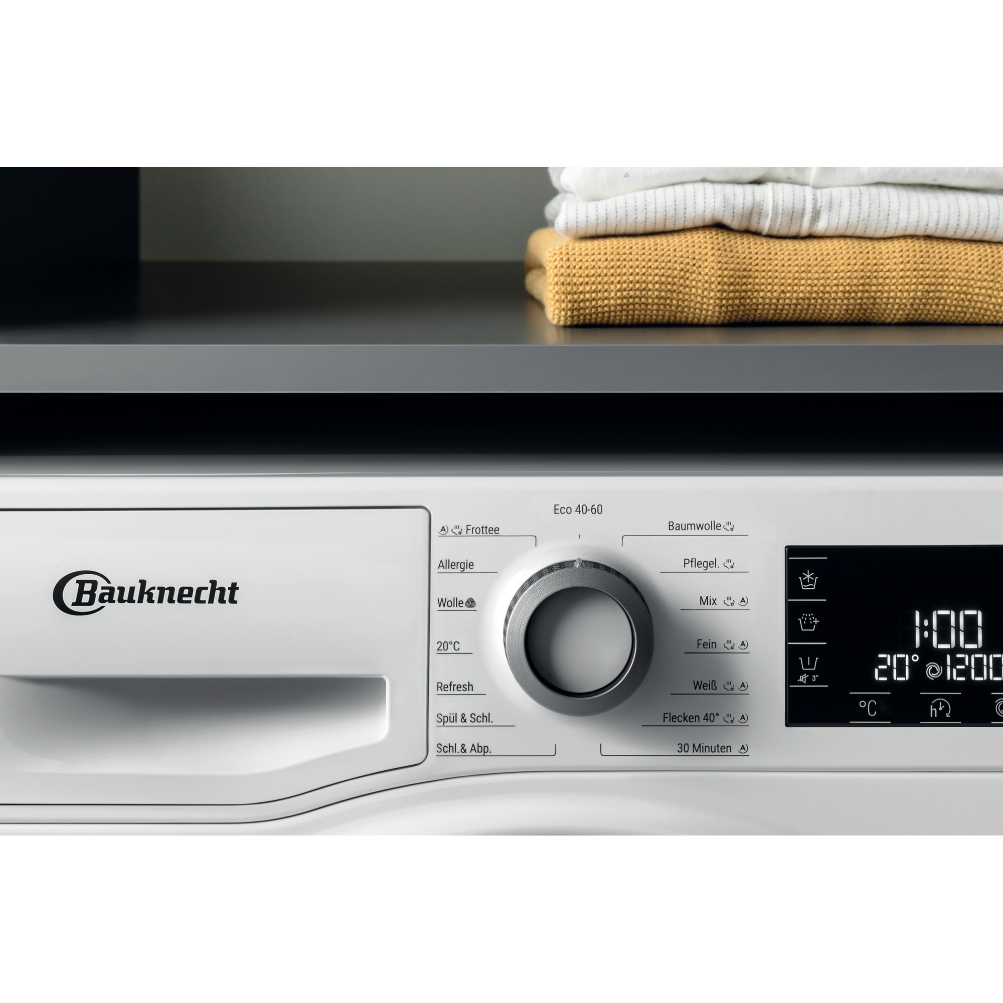 BAUKNECHT WM ELITE 823 PS Waschmaschine (8 kg, 1351 U/Min., B)