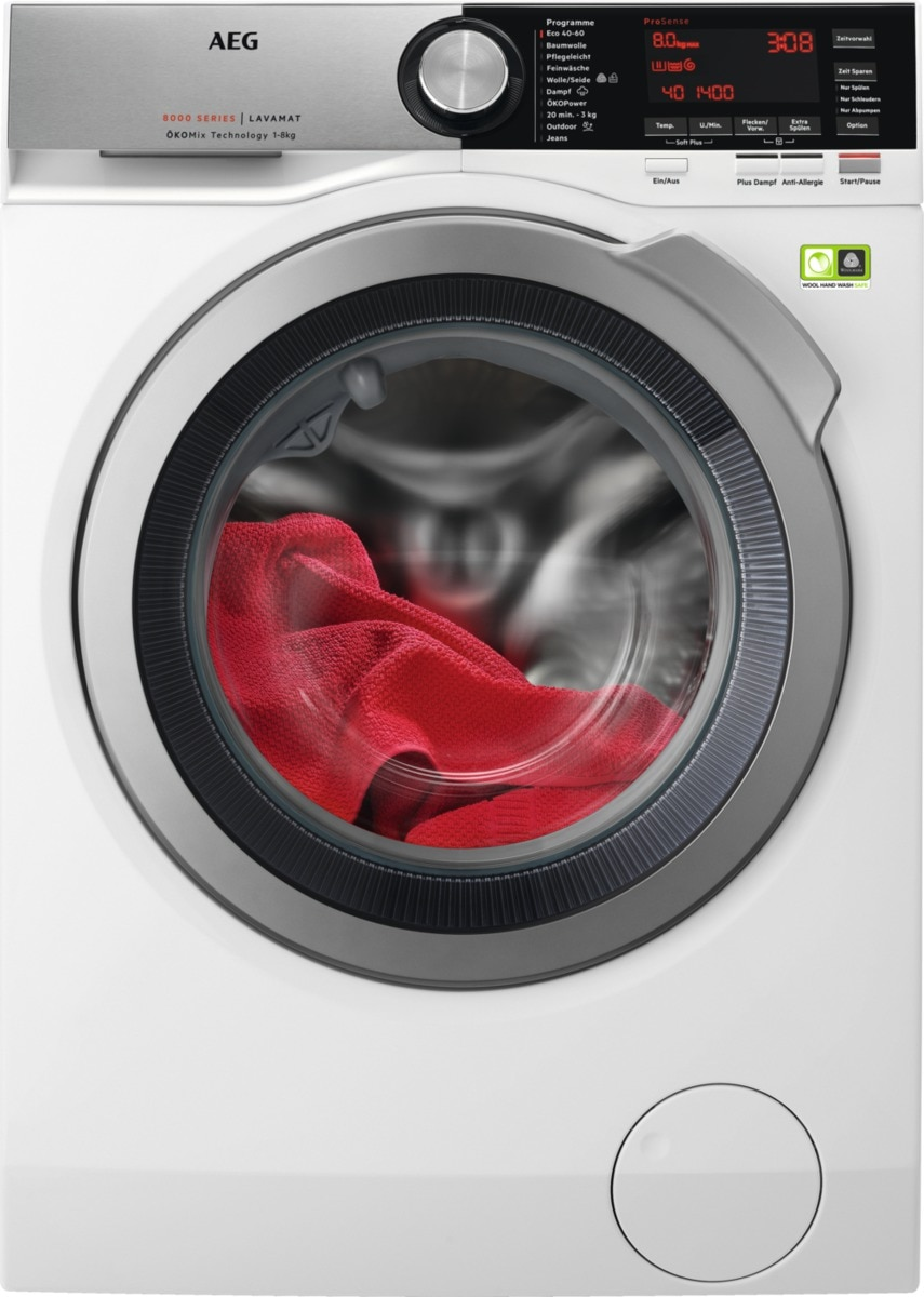 AEG L8FE86484 8000er Serie Waschmaschine (8 kg, 1351 U/Min., B)