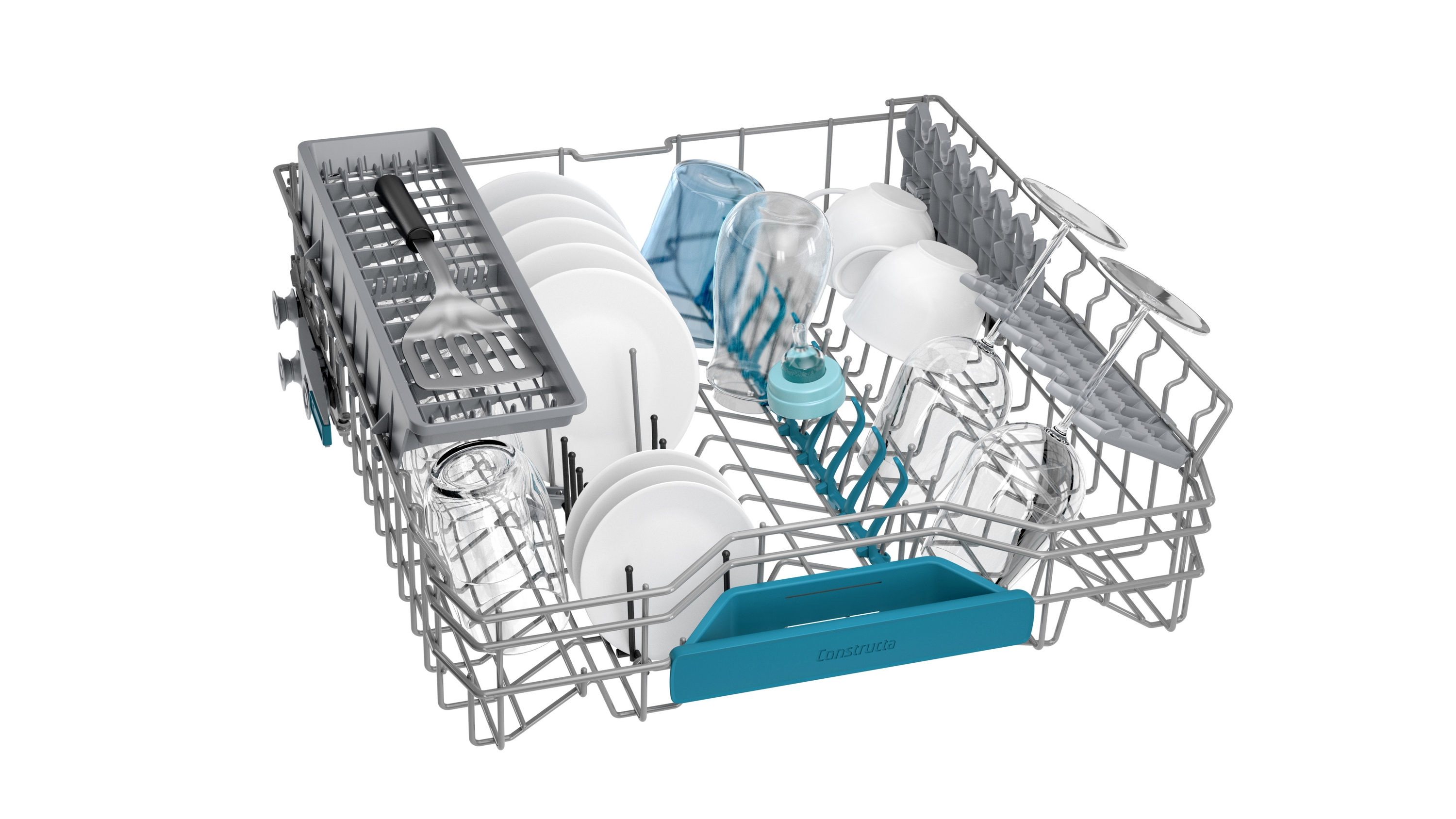 Lavavajillas integrable - Balay 3VF6630SA, 13 servicios, 5 programas, 60cm, Sistema AquaSafe, Inox