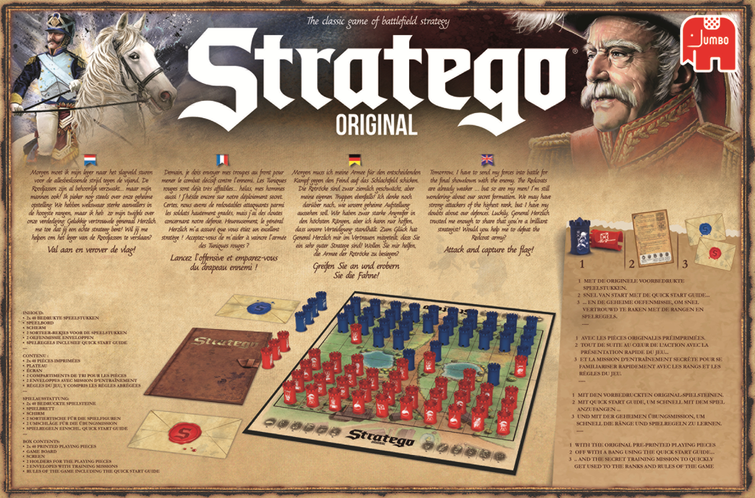 JUMBO Stratego Original Familienspiel Mehrfarbig
