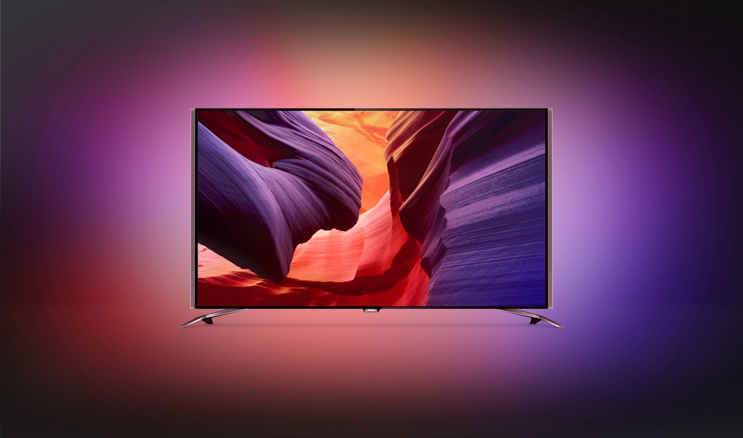 TV UHD-LCD - Philips,  55",  55PUS8601/12  4K UHD plano con tecnología Android™
