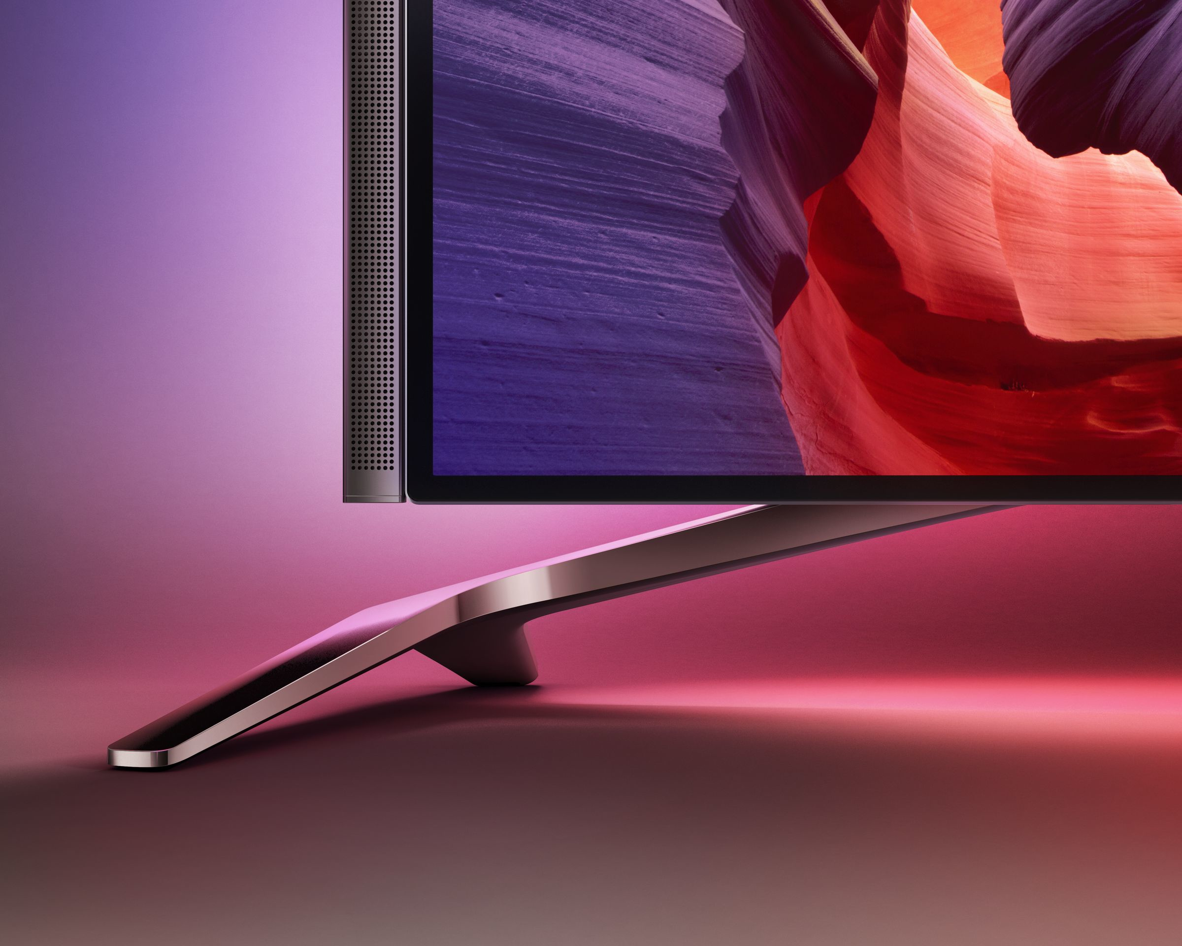 TV UHD-LCD - Philips,  55",  55PUS8601/12  4K UHD plano con tecnología Android™