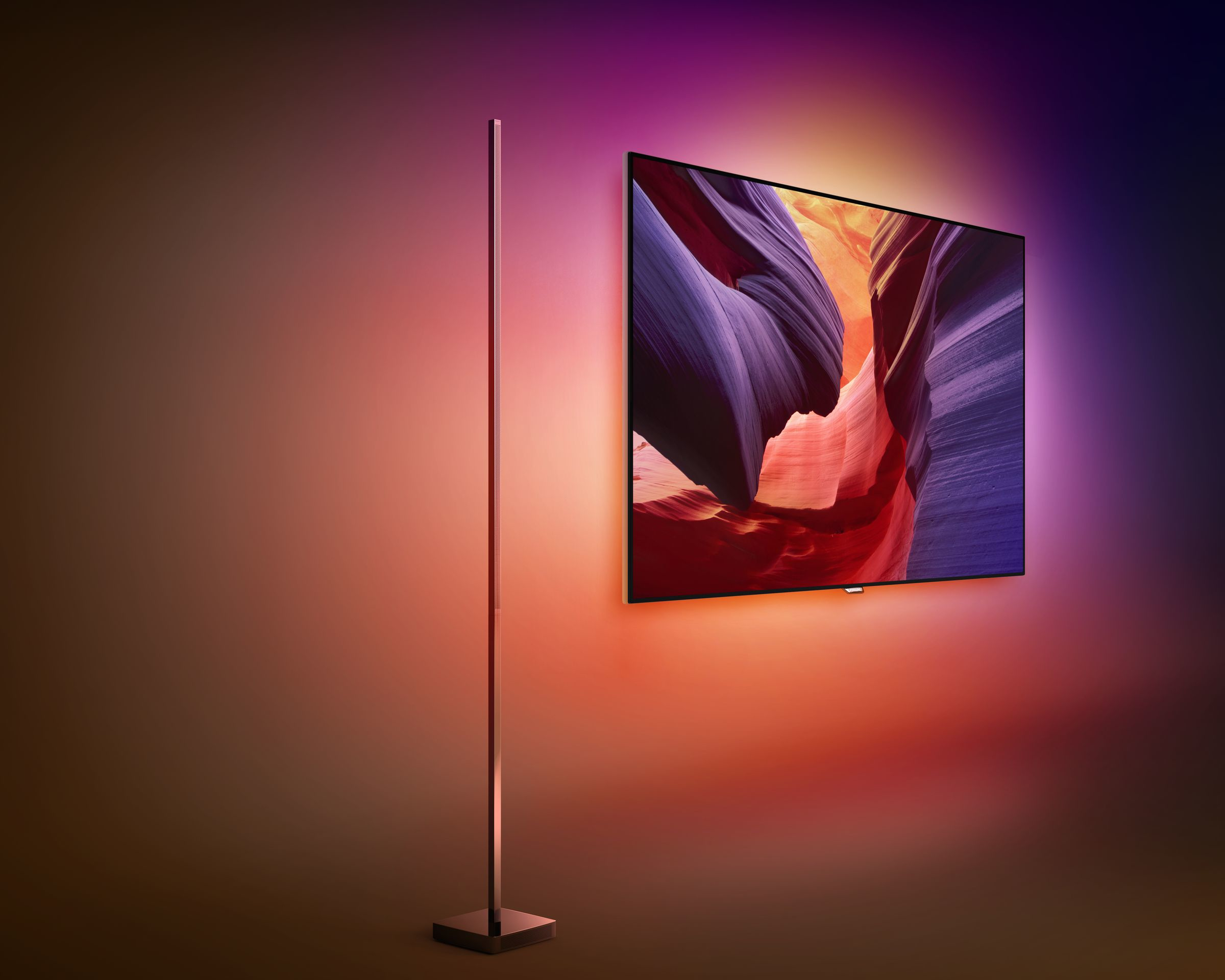 TV UHD-LCD - Philips,  55",  55PUS8601/12  4K UHD plano con tecnología Android™