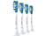 PHILIPS SONICARE HX9044/07 ADAPTIVECLEAN 4PCS - Bürstenkopf für Schallzahnbürste (Weiss)