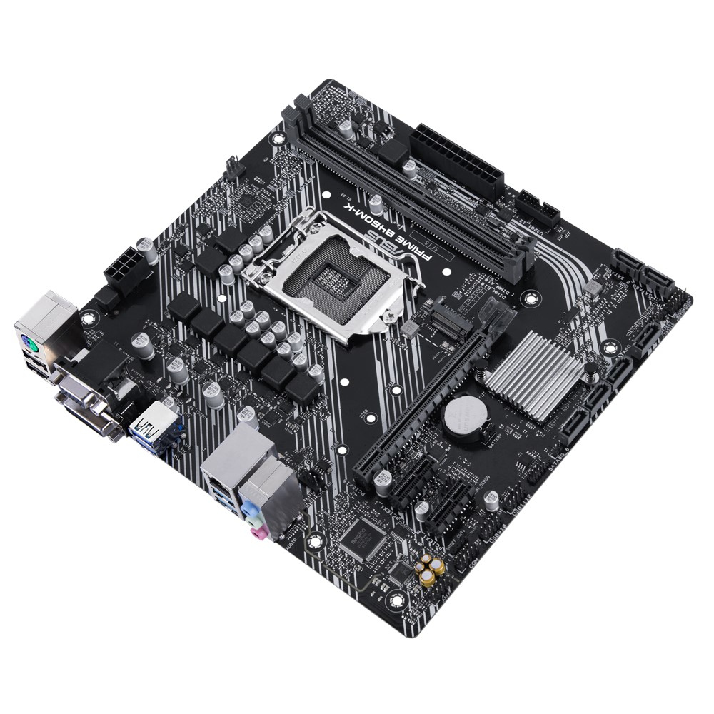 ASUS Prime B460M-K Intel LGA1200 DDR4 64GB Ram Desteği Anakart Siyah