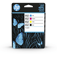 Vrouw Bont middag HP 912 4-pack originele inktcartridges, cyaan/magenta/geel kopen? |  MediaMarkt