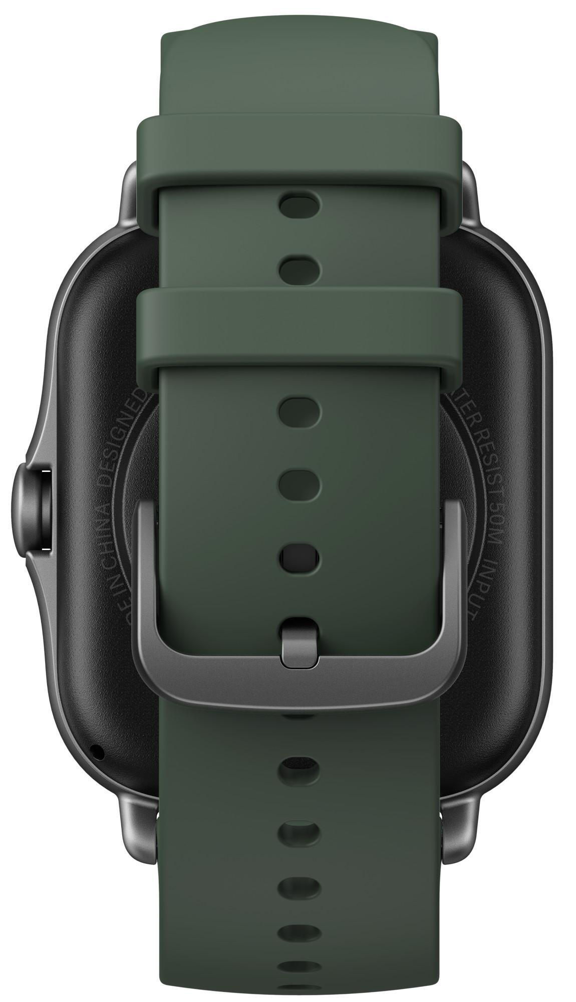 AMAZFIT GTS 2E, Smartwatch, 75 mm + 100 mm, Moss Green