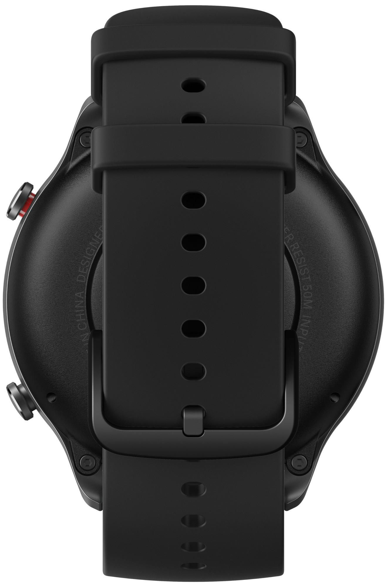 AMAZFIT GTR 2E, Smartwatch, 75 mm + 100 mm, Obsidian Black