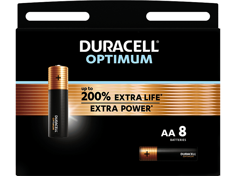 Duracell Optimum Alkaline-aa-batterijen 8 Stuks afbeelding