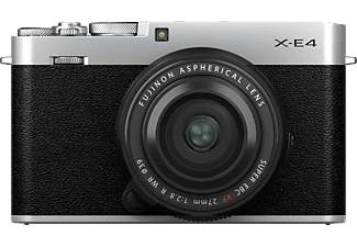 FUJIFILM X-E4 Body + FUJINON XF27mmF2.8 R WR - Systemkamera Silber