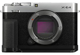 FUJIFILM X-E4 Body + Daumenauflage TR-XE4 + Handgriff MHG-XE4 - Systemkamera Silber