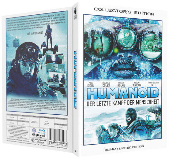 Humanoid DVD-Box mit Filmtitel und Schauspielern.