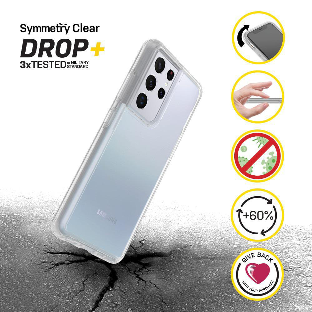 OTTERBOX Symmetry Transparent, Backcover, Samsung, Galaxy S21 Ultra, Transparent
