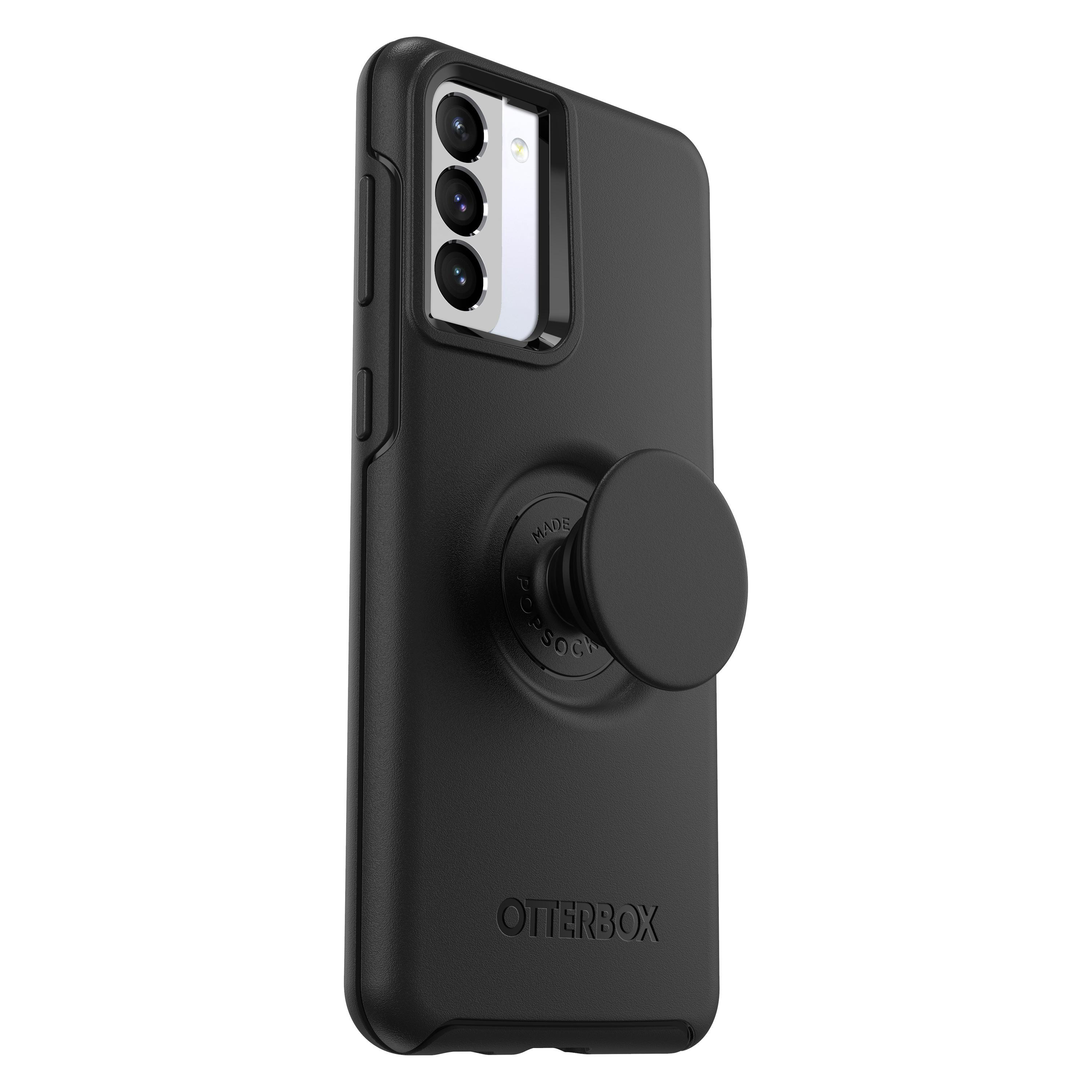 OTTERBOX Otter + Pop Symmetry, Backcover, Samsung, Galaxy S21+, Schwarz